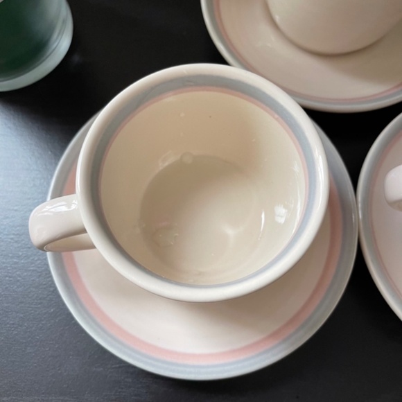 PFALTZGRAFF Aura Pink Flat Cup & Saucer Set Of 3 - Picture 13 of 14